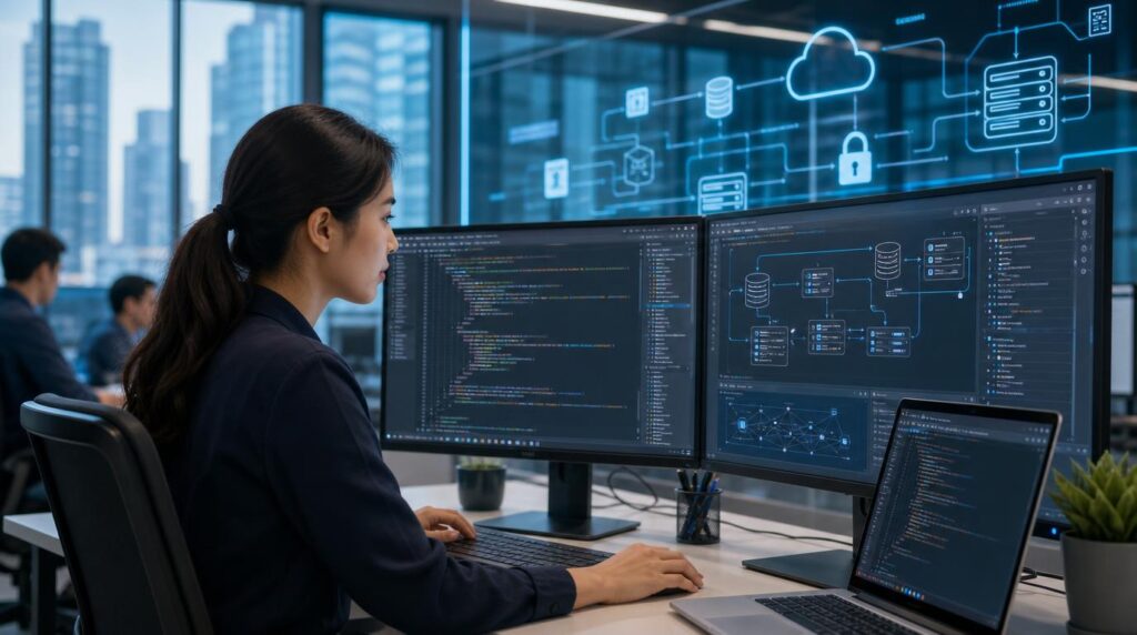 Backend Developer di Indonesia membangun dan mengelola sistem di balik aplikasi digital