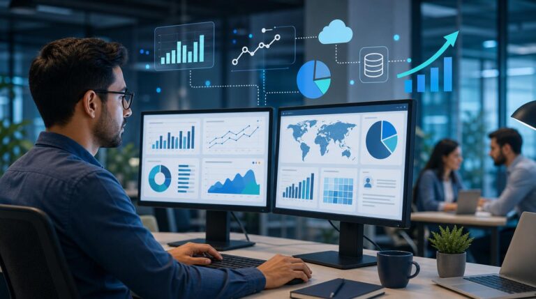 Business intelligence analyst turning data into business insights