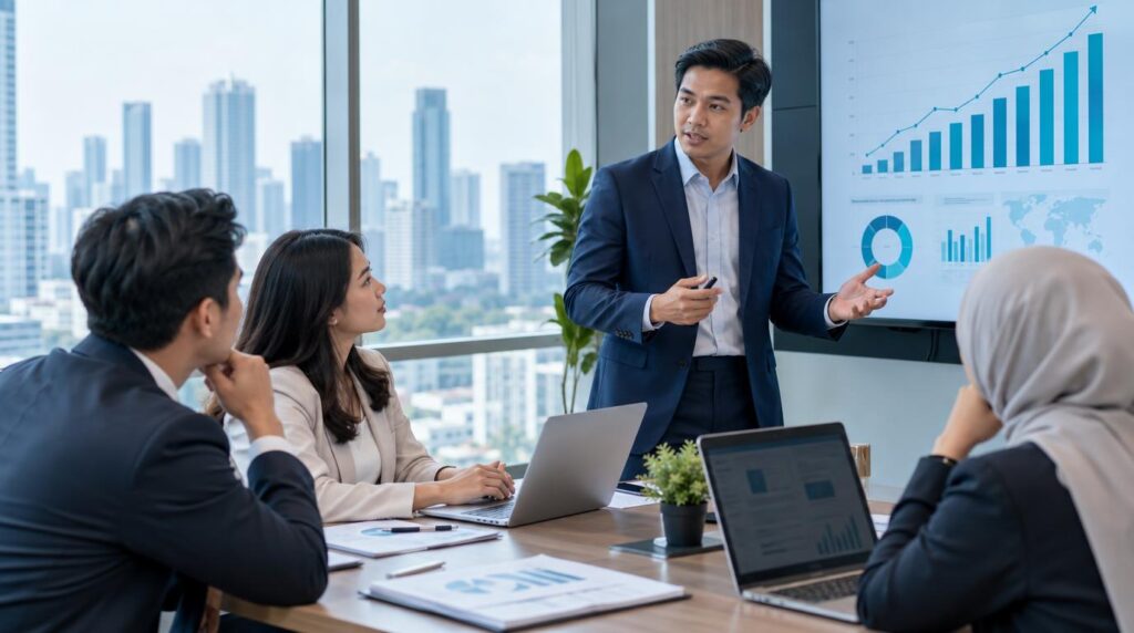 Commercial Manager menganalisis strategi komersial dan kinerja bisnis untuk mendorong pertumbuhan perusahaan.